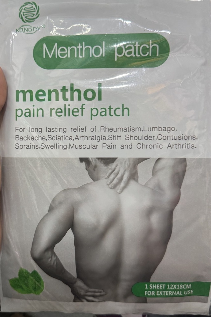 Methol Patch plaster